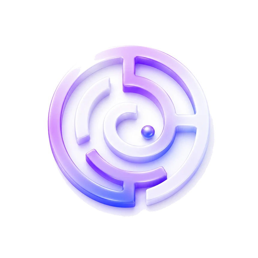 3D purple maze illustration representing the measurement challenge